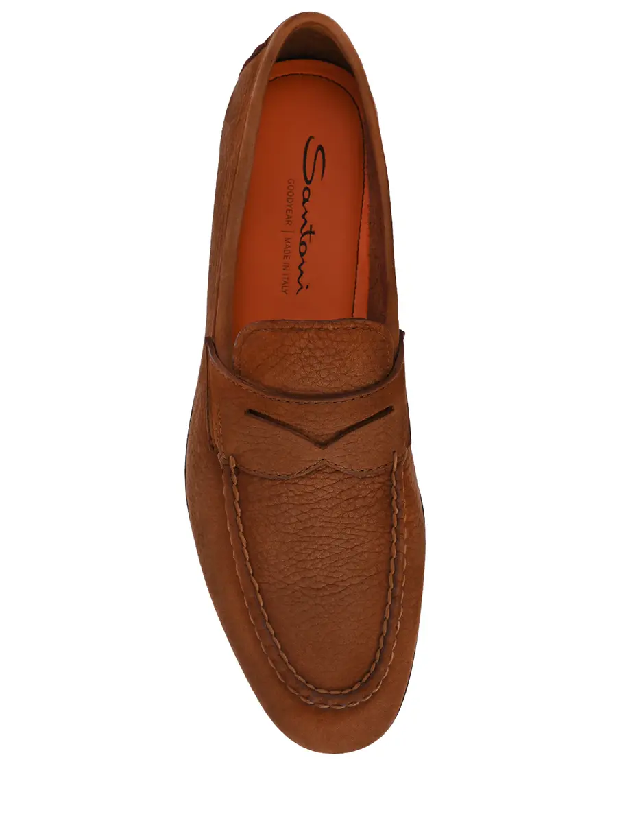 Лоферы из нубука