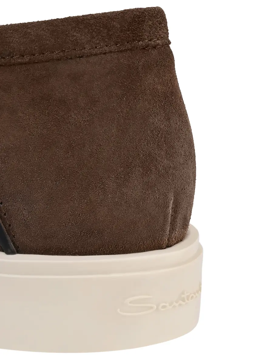 Лоферы замшевые