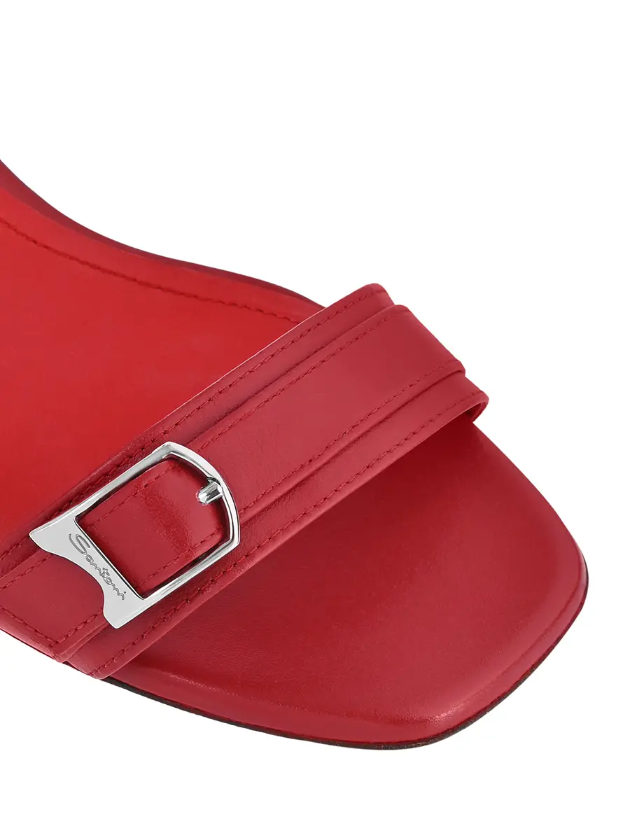 Босоножки кожаные