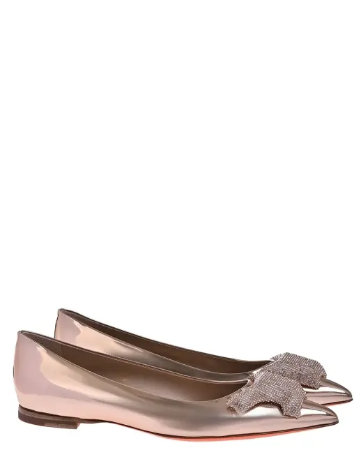 Балетки с декором SANTONI