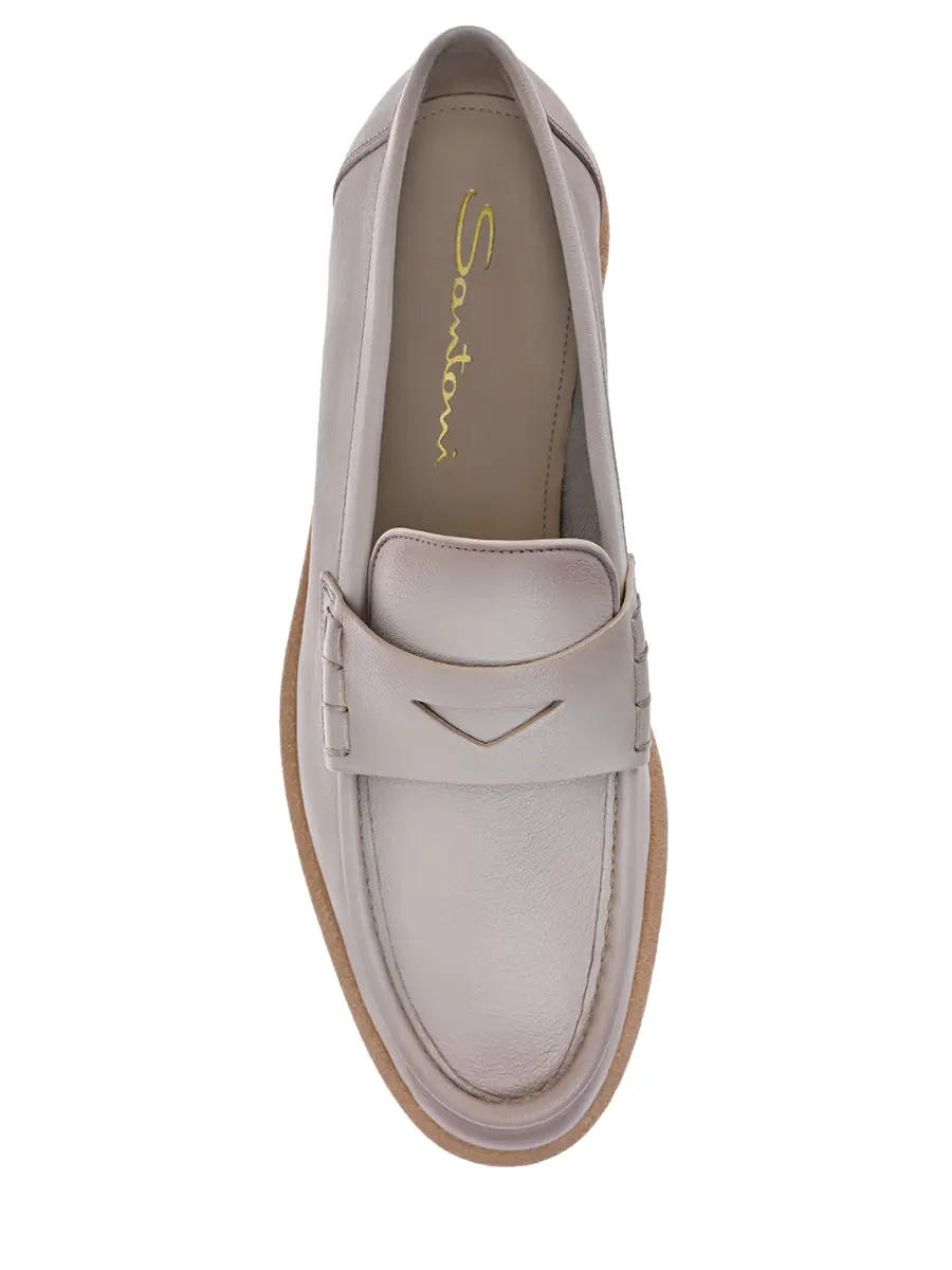 Лоферы кожаные