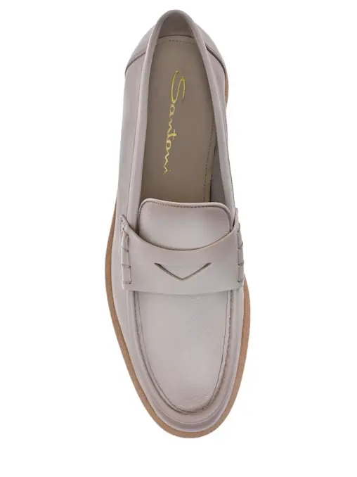 Лоферы кожаные SANTONI