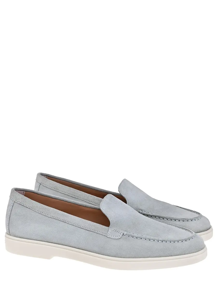 Лоферы замшевые