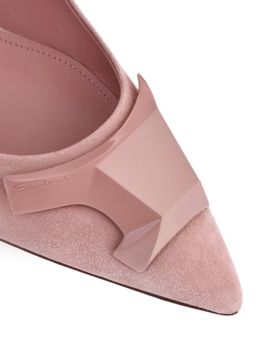 Босоножки замшевые