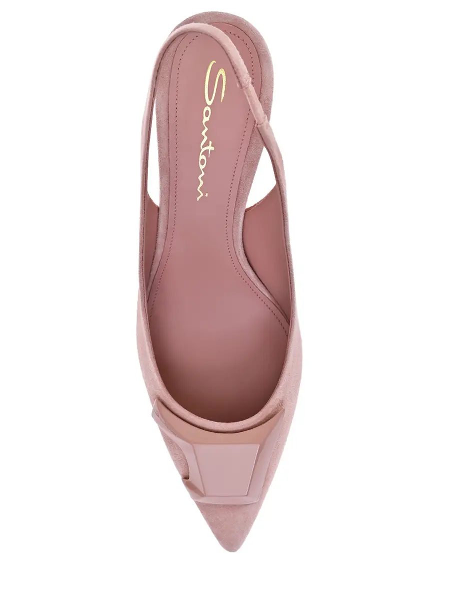 Босоножки замшевые