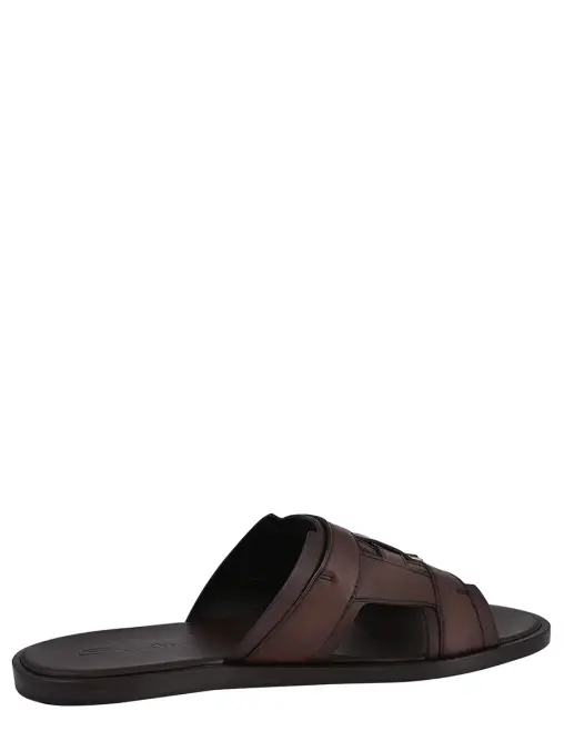 Шлепанцы кожаные SANTONI