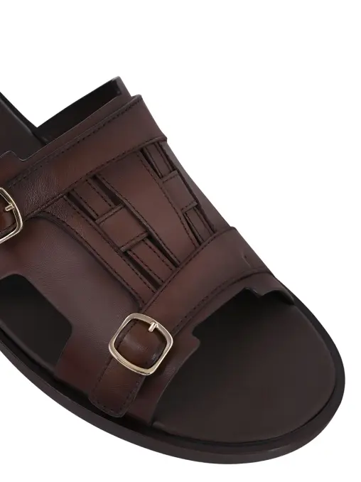 Шлепанцы кожаные SANTONI