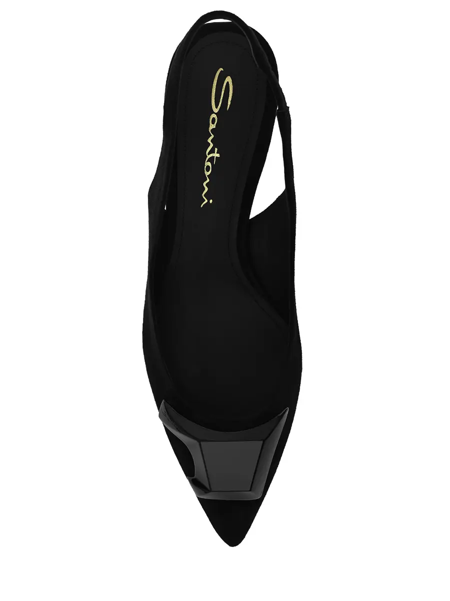 Босоножки замшевые