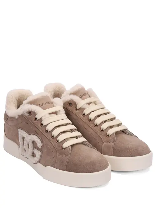 Кеды замшевые на меху Portofino Light DOLCE & GABBANA