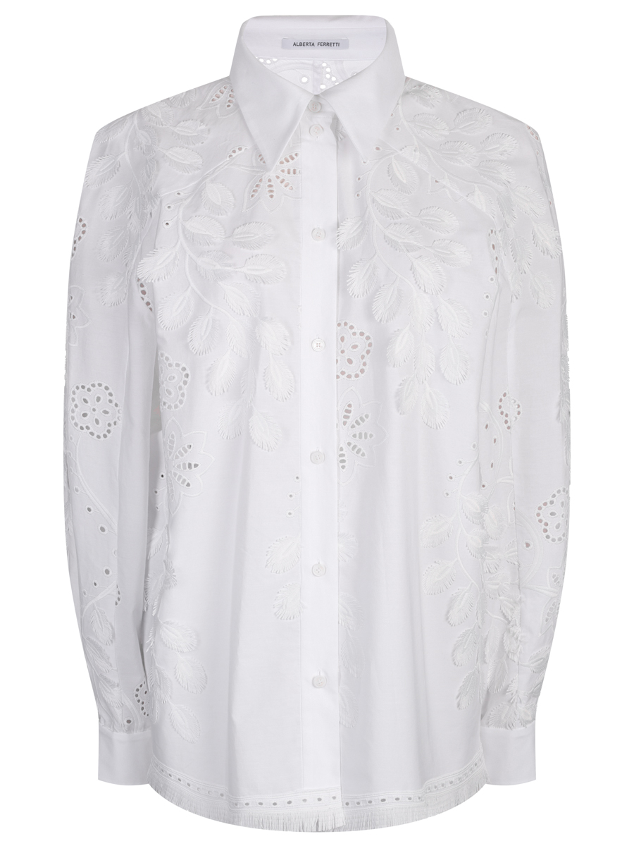 Блуза однотонная