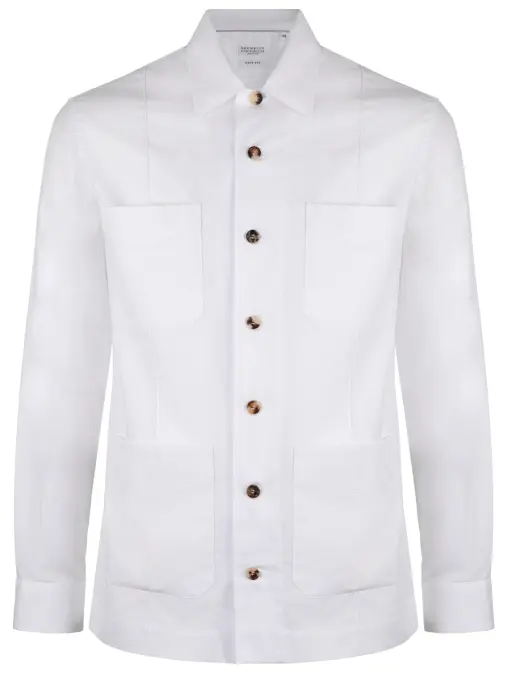 Рубашка Regular Fit хлопковая BRUNELLO CUCINELLI