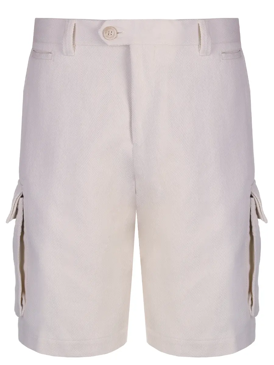 Шорты из хлопка и льна