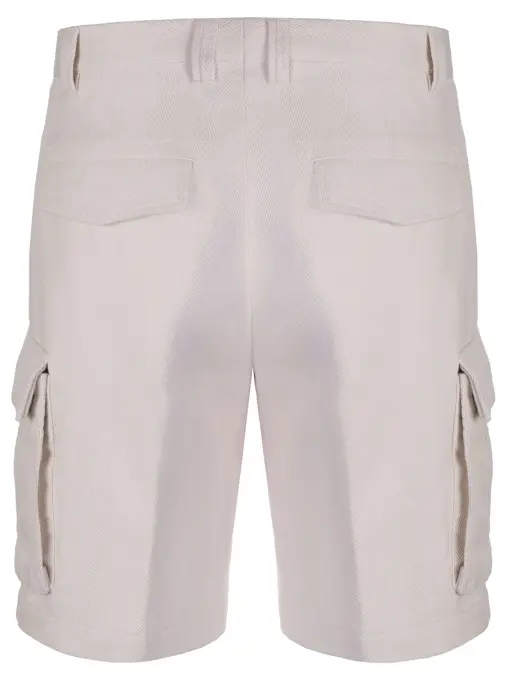 Шорты из хлопка и льна BRUNELLO CUCINELLI