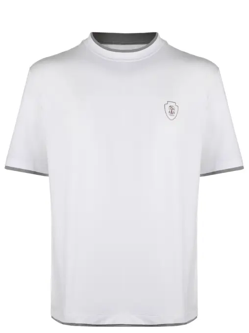 Футболка однотонная BRUNELLO CUCINELLI