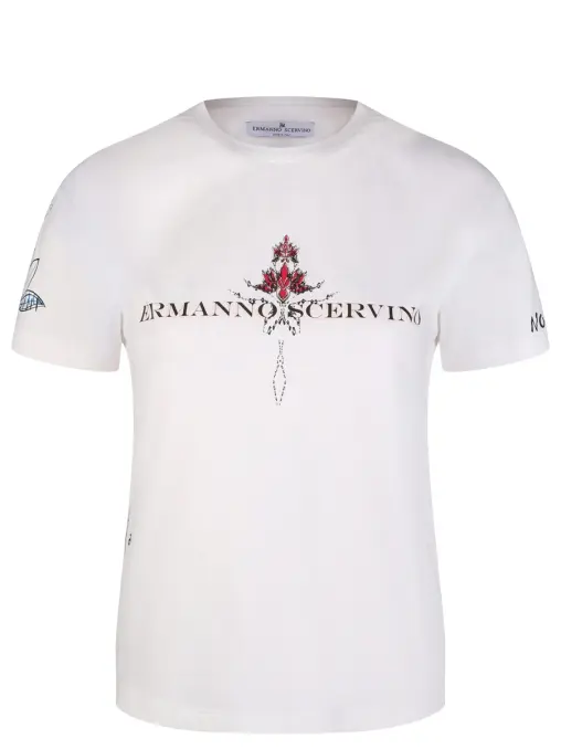 Футболка хлопковая ERMANNO SCERVINO