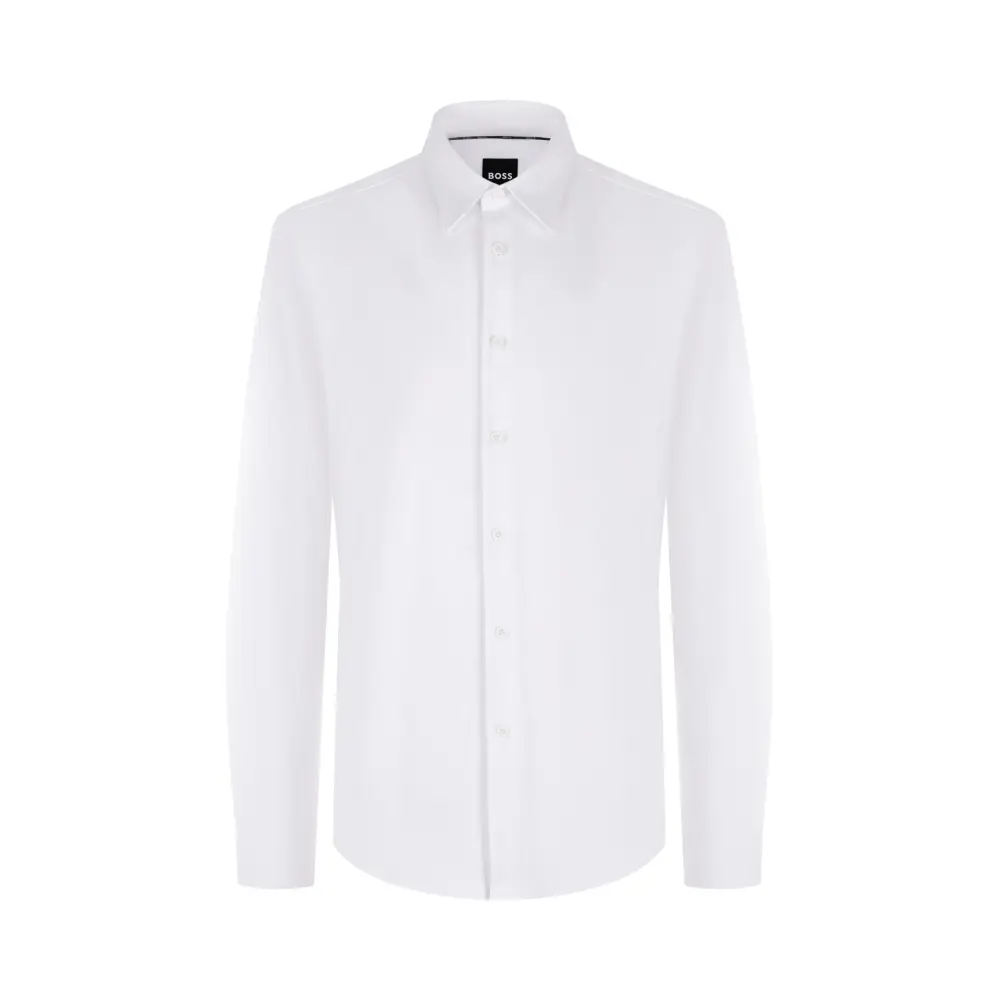 Рубашка Slim Fit однотонная