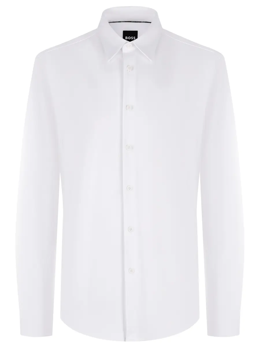 Рубашка Slim Fit однотонная