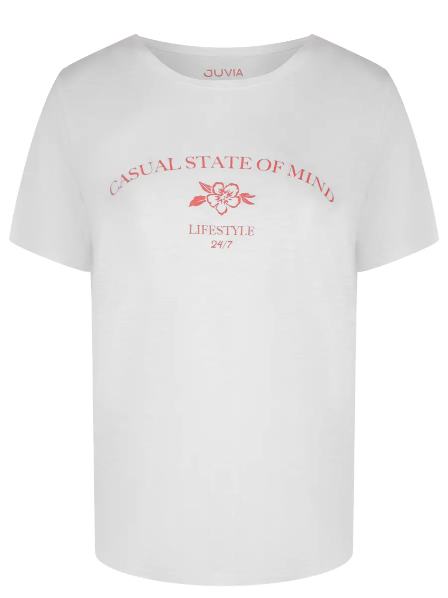 Футболка из хлопка и вискозы