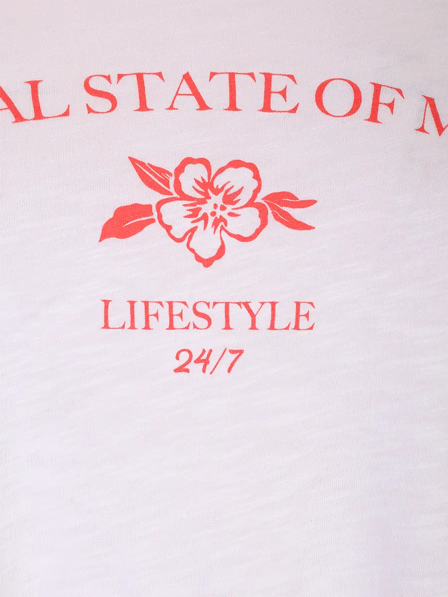 Футболка из хлопка и вискозы