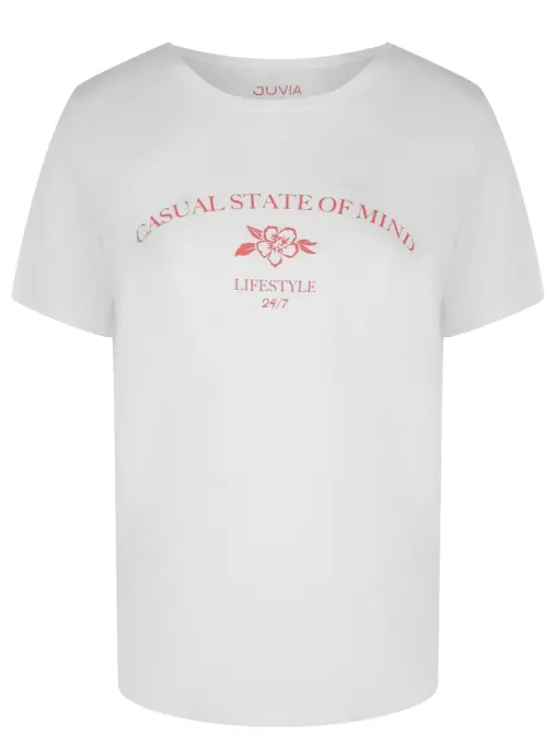 Футболка из хлопка и вискозы JUVIA