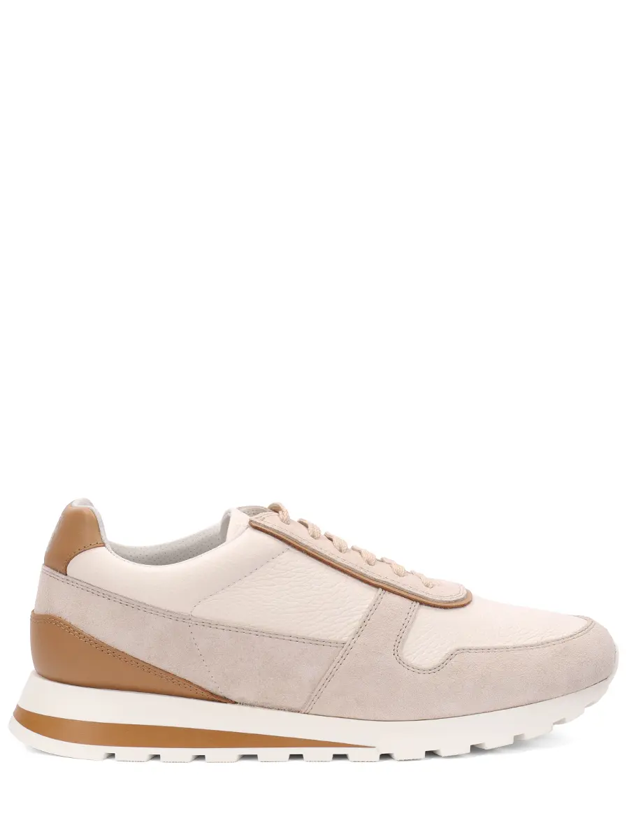 Кроссовки кожаные