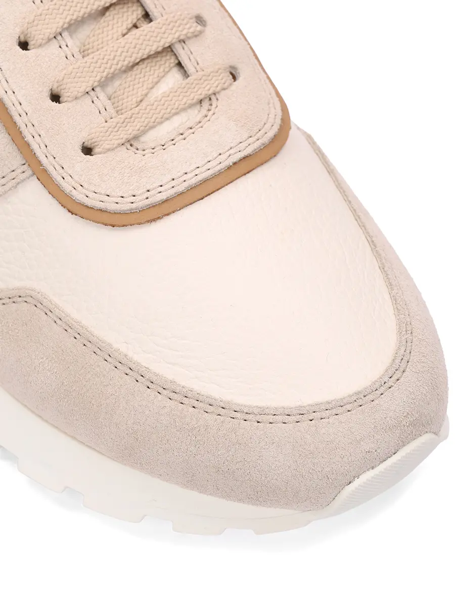 Кроссовки кожаные