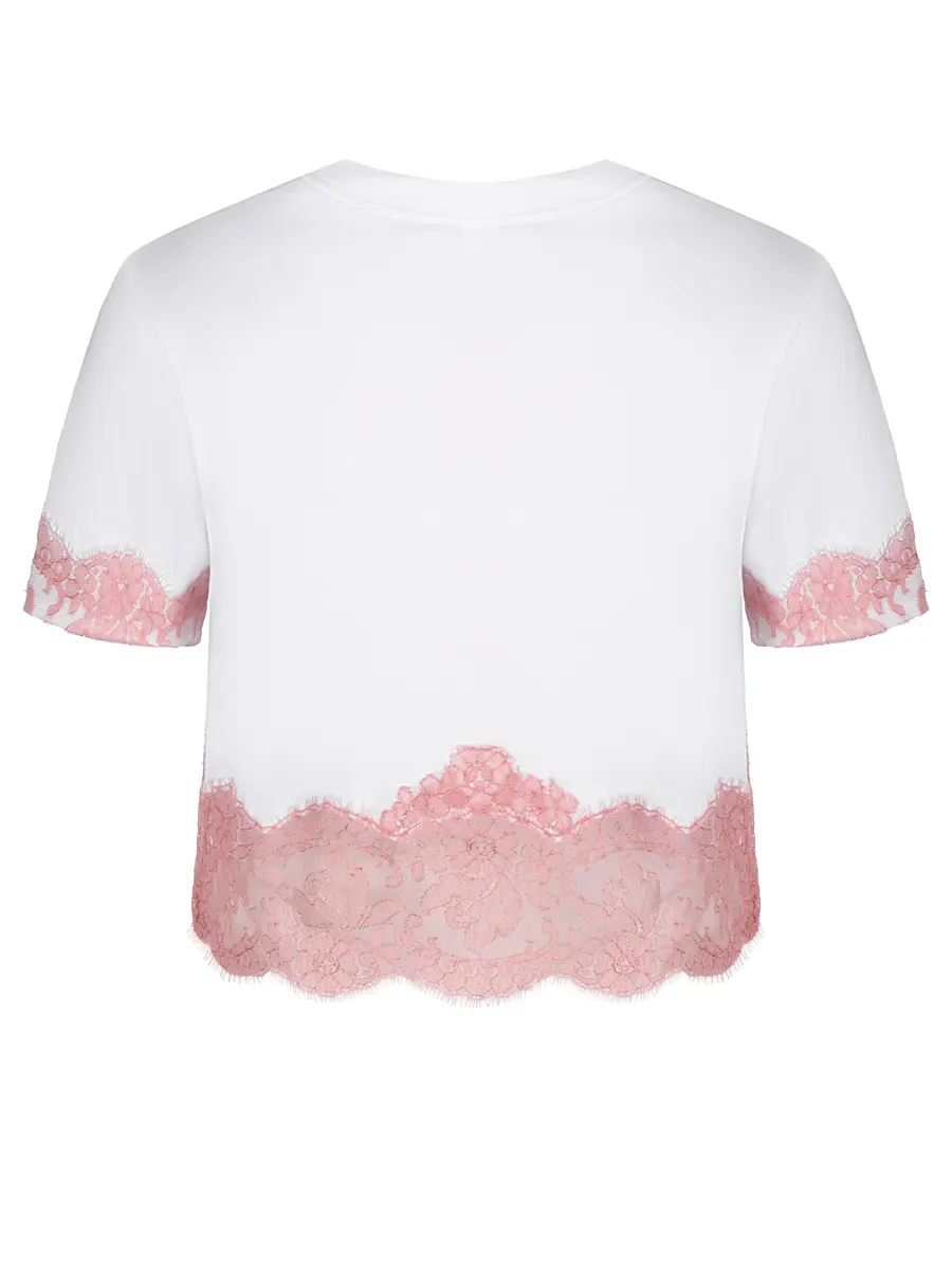Футболка c кружевом