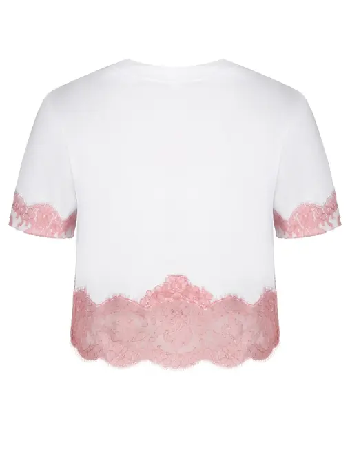 Футболка c кружевом DOLCE & GABBANA