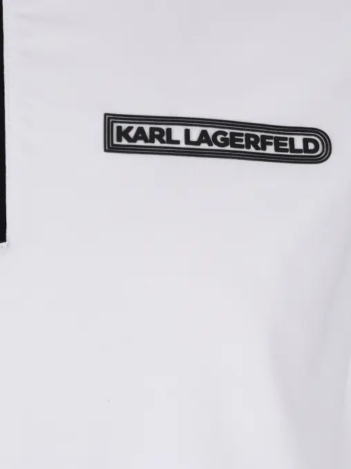 Поло хлопковое KARL LAGERFELD