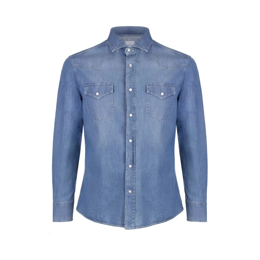 Рубашка Regular Fit джинсовая