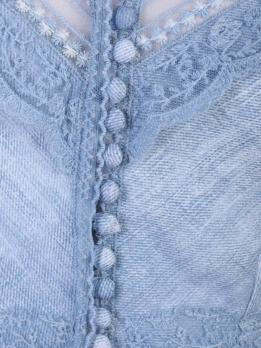 Топ с кружевом