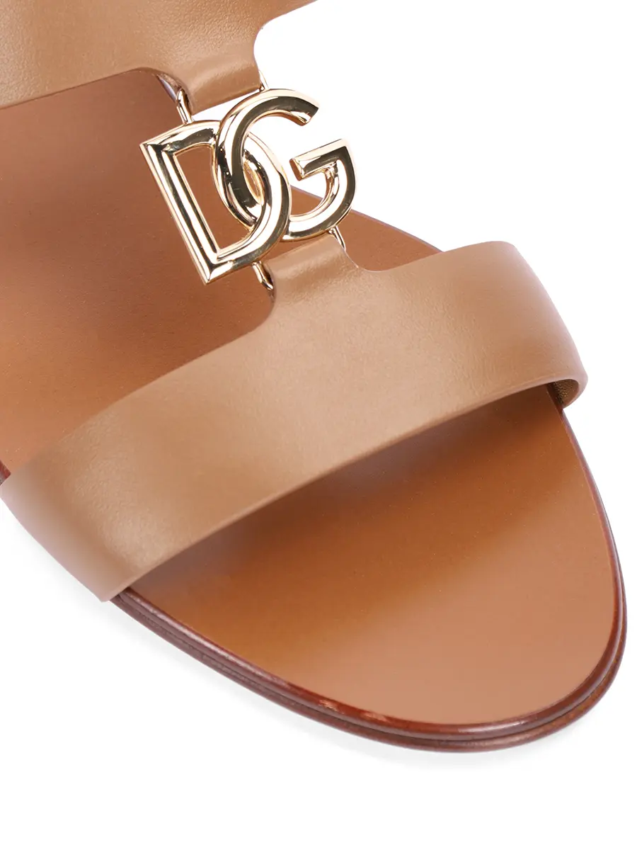 Шлепанцы кожаные