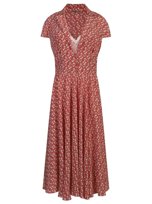 Платье шелковое ERMANNO SCERVINO