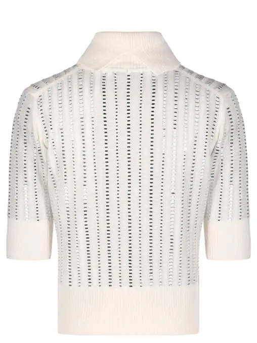 Джемпер с кристаллами ERMANNO SCERVINO