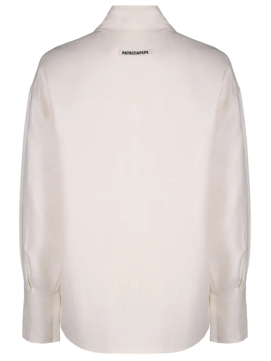 Блуза из вискозы и льна