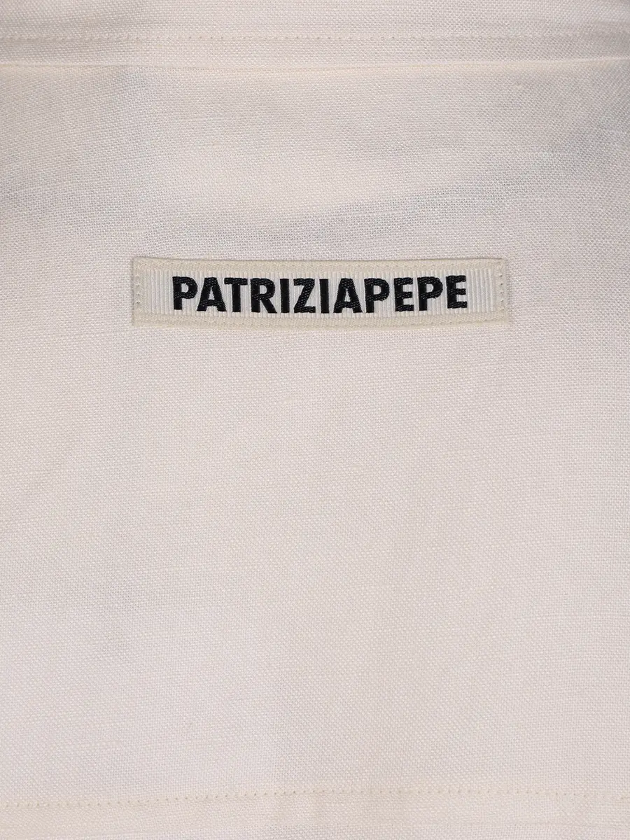 Блуза из вискозы и льна