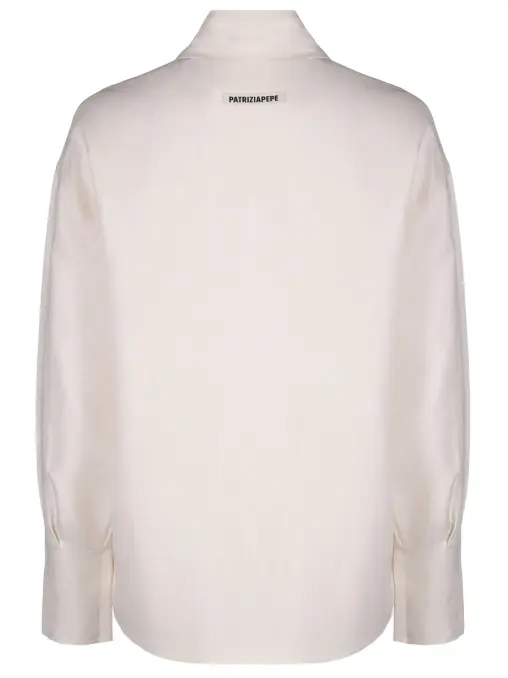 Блуза из вискозы и льна PATRIZIA PEPE