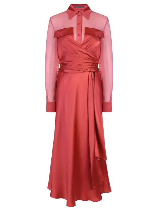 Платье шелковое ALBERTA FERRETTI