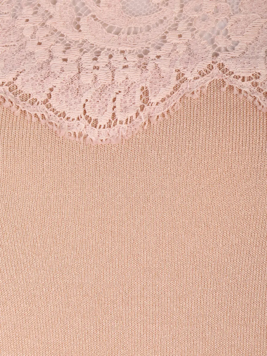 Джемпер с кружевом