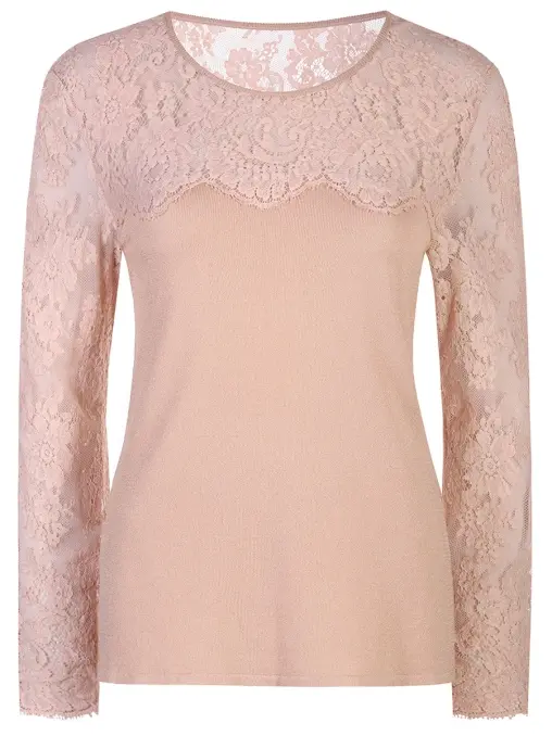 Джемпер с кружевом LIL POUR L'AUTRE