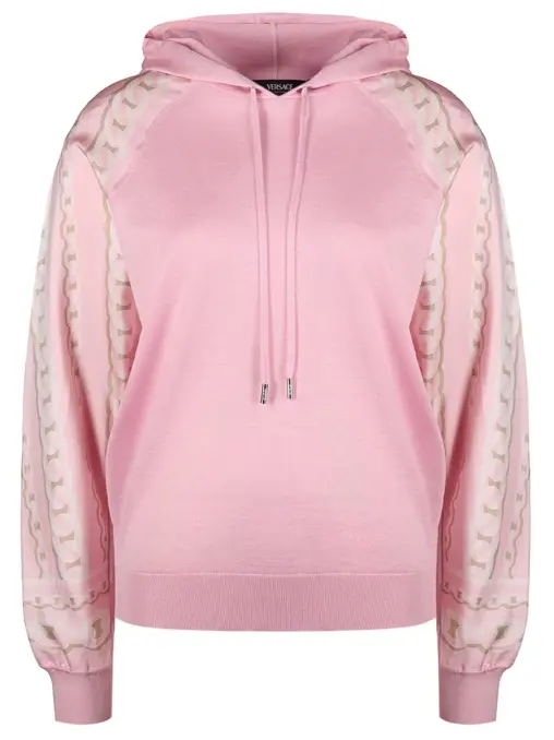 Худи из шерсти и шелка VERSACE