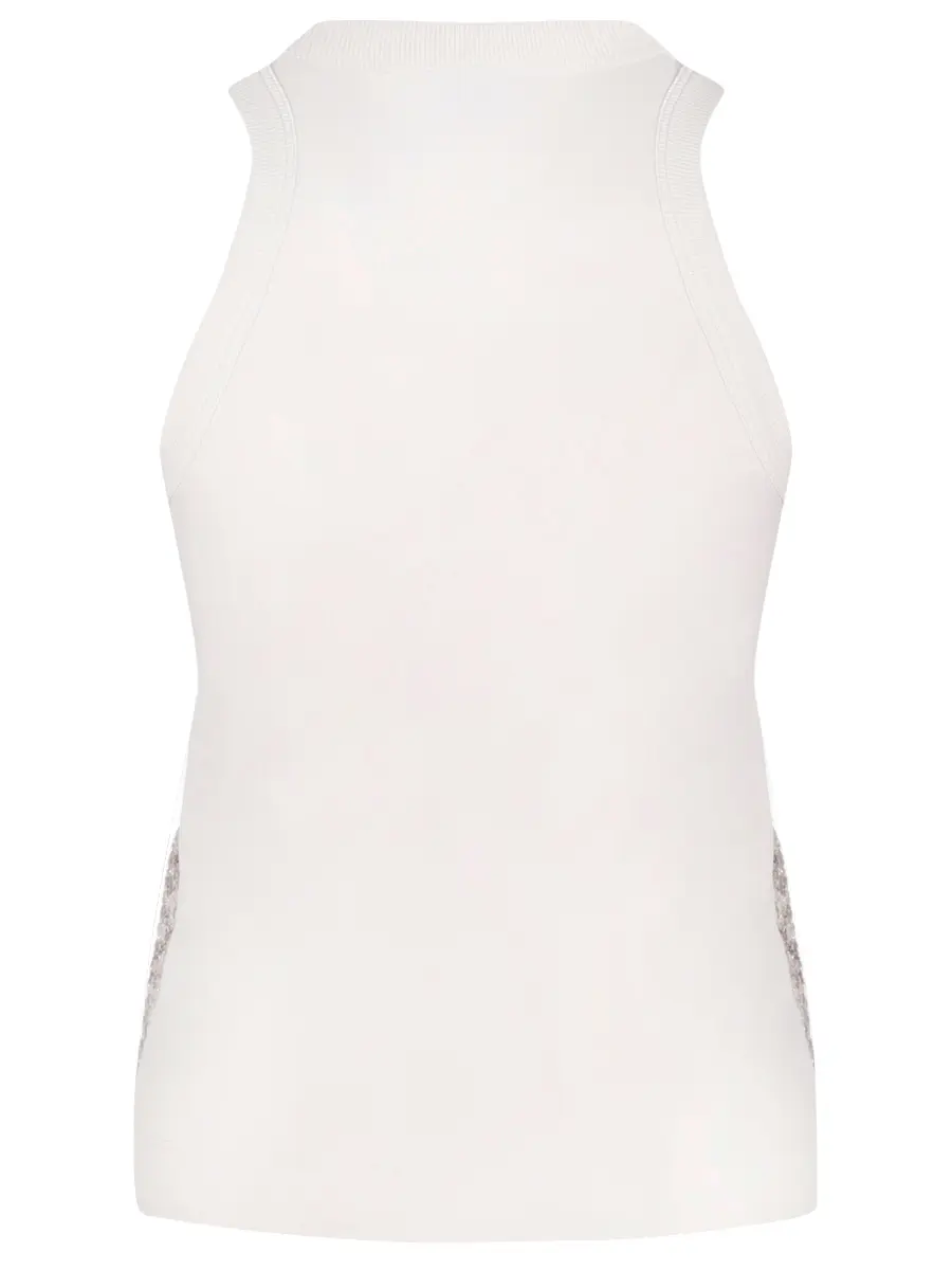 Топ хлопковый c пайетками