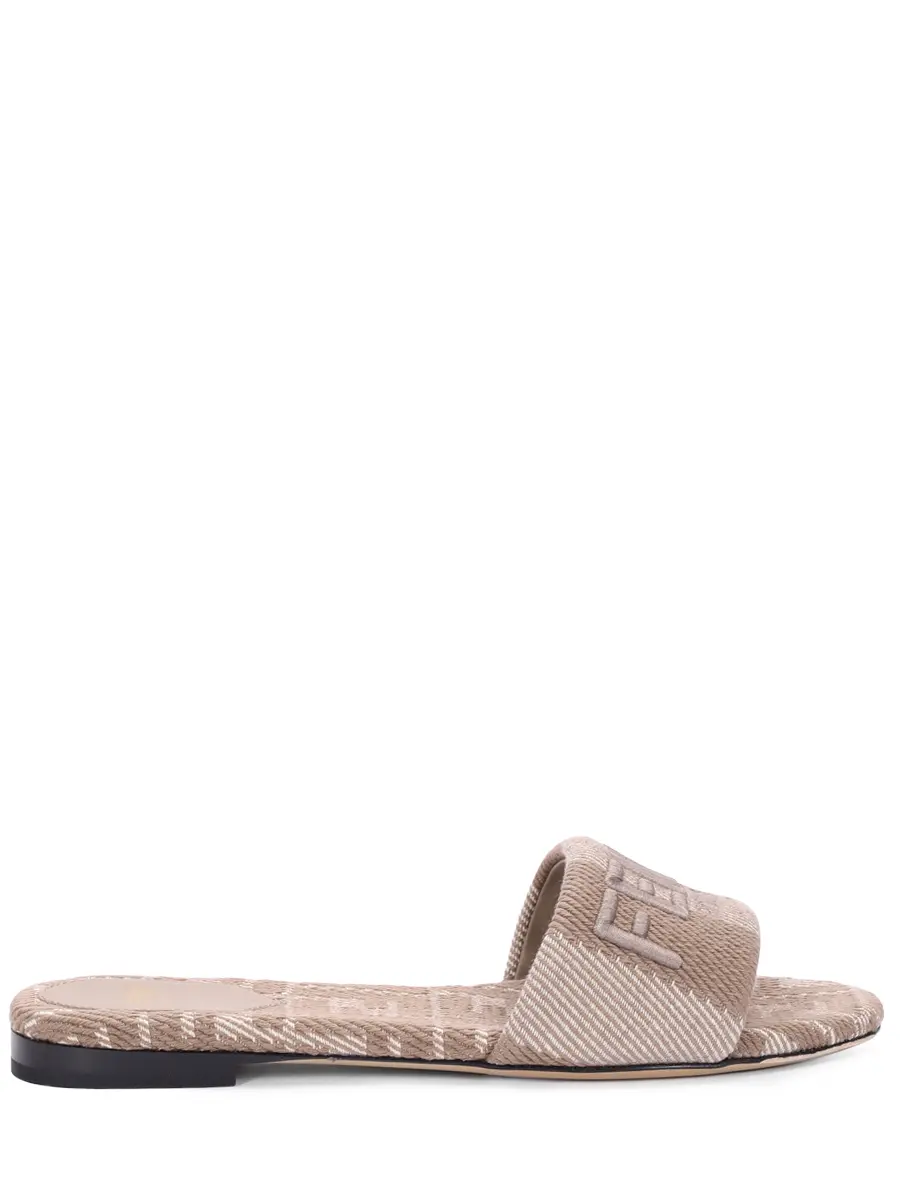 Шлепанцы текстильные