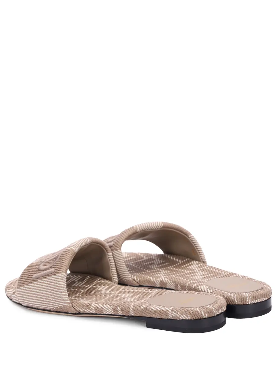 Шлепанцы текстильные