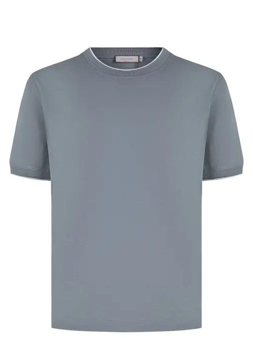 Футболка из хлопка и лиоцелла CANALI