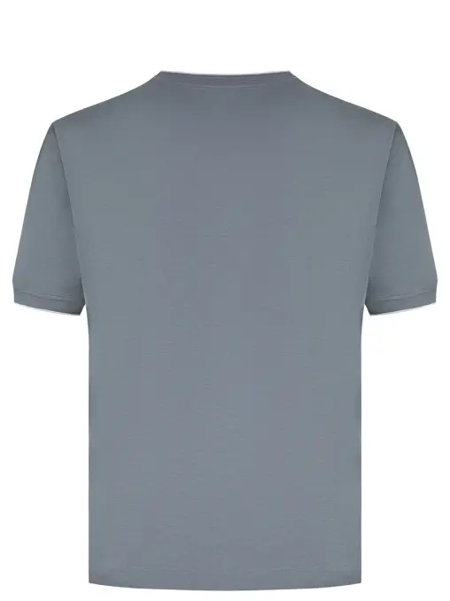 Футболка из хлопка и лиоцелла CANALI