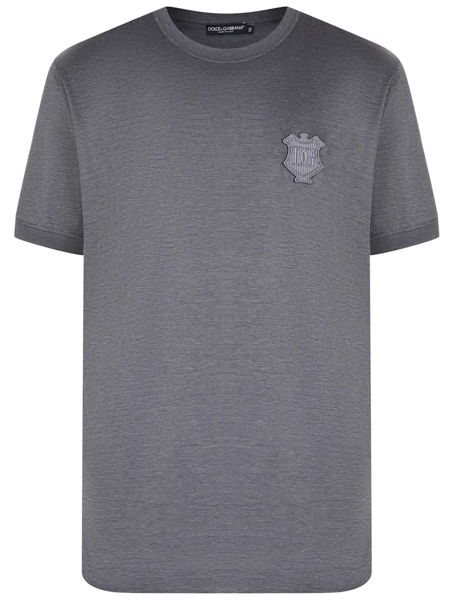 Футболка из шелка и хлопка