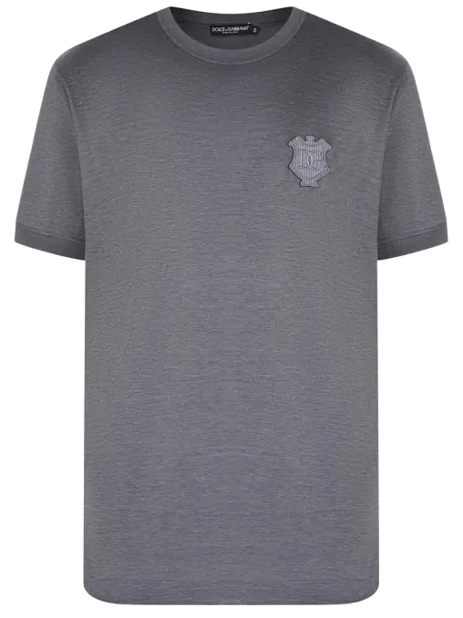 Футболка из шелка и хлопка DOLCE & GABBANA