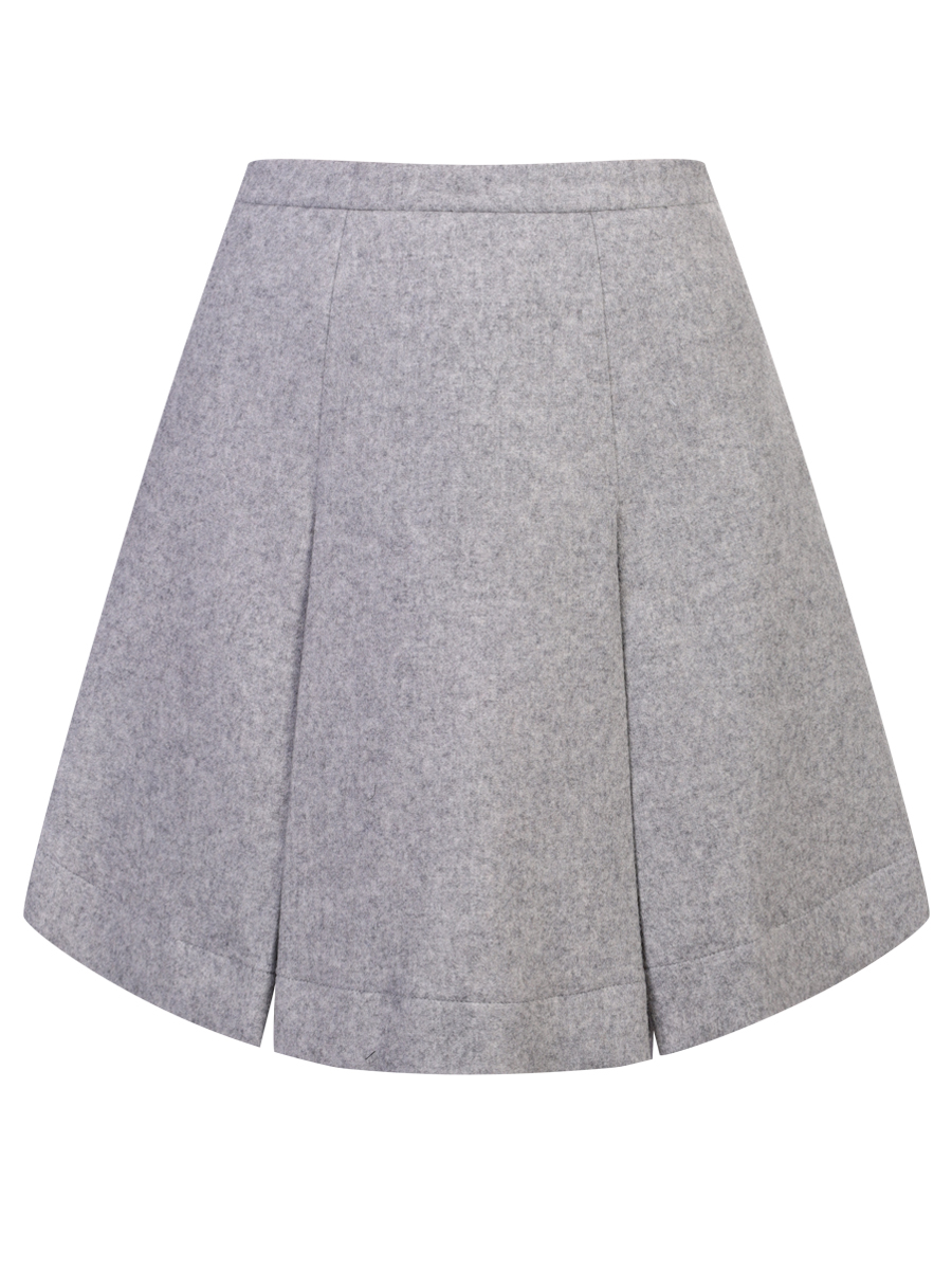 Юбка однотонная