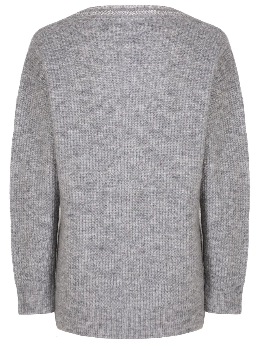 Пуловер вязаный